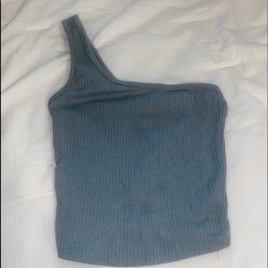 One shoulder crop/ tank top